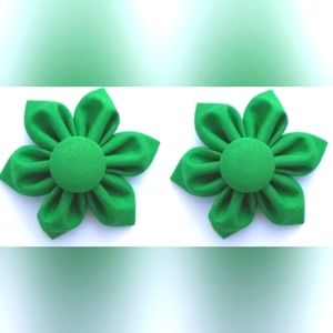 Girl Flower Pigtail Bows